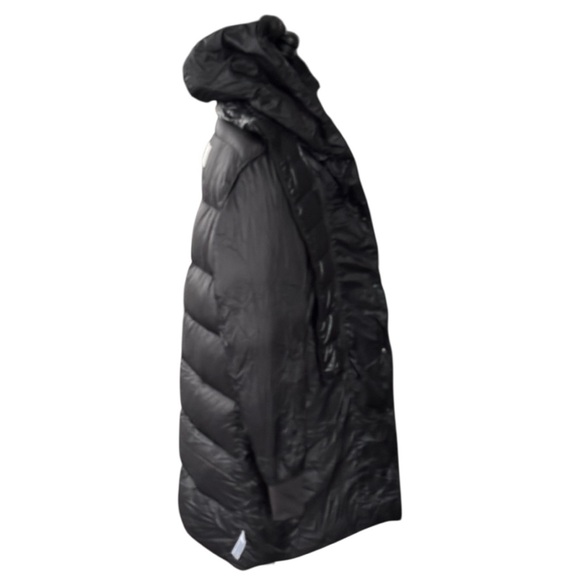 Athleta Lofty Down Long Winter Puffer Coat Black | Large - Picture 8 of 15